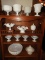 13 pcs of milk glass