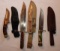 4 fixed blade hunting knives