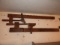 2 carpenters wooden bar clamps