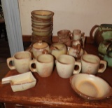 Group of Frankoma pottery pieces including Rafter