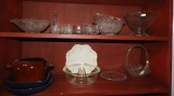 Group of collectible clear glass pieces