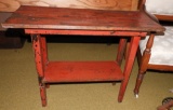 Wooden table, repainted in rustic style, 25