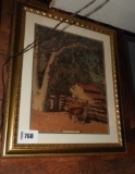 Print of Casillas Horse Ranch of California, frame