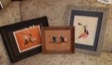 2 original Indian paintings, both by R. Harjo