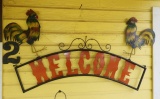 Metal hanging Welcome sign