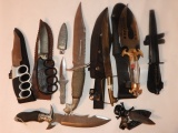 Group of collectible fixed blade knives