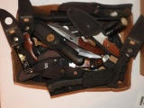 Group of hunting knives