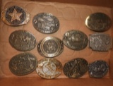 Group of collectible belt buckles