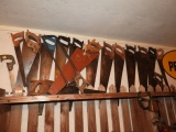 Group of collectible carpenters hand saws