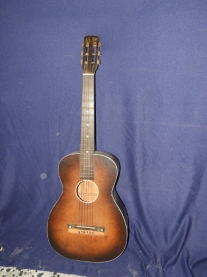 Antique Bronson guitar w/ case