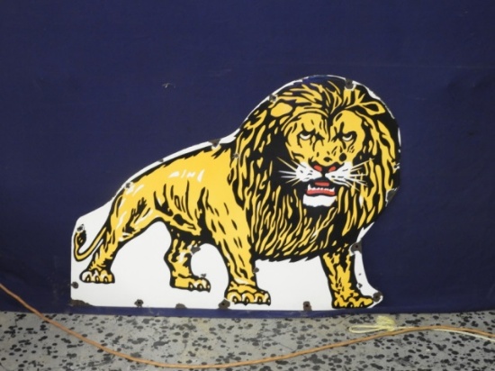 Lion sign, SSP 25” x 33”