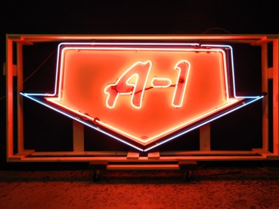 Original A-1 Ford neon sign, “Textile 52”