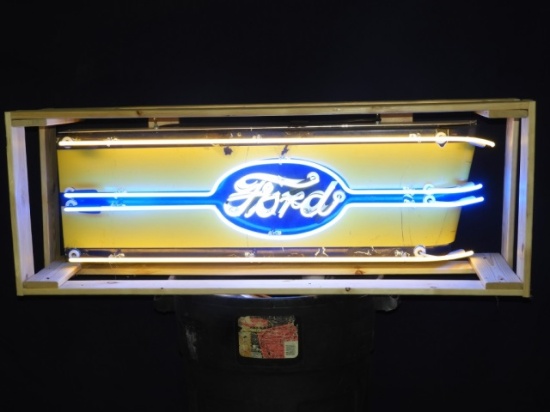 Original Ford blue & yellow neon sign