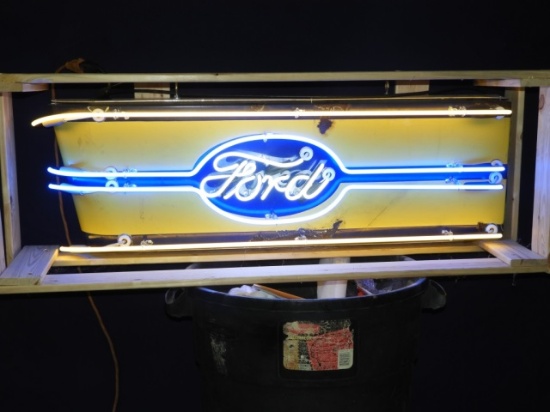 Original Ford blue & yellow neon sign