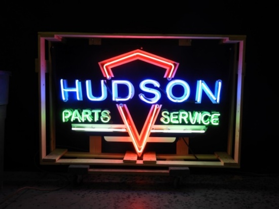 Hudson Parts & Service neon sign, SST, new, 30”T x