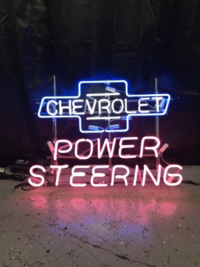 Chevrolet Power Steering Neon 32"x32"