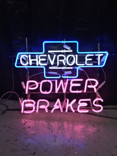 Chevrolet Power Brakes Neon 32"x32"