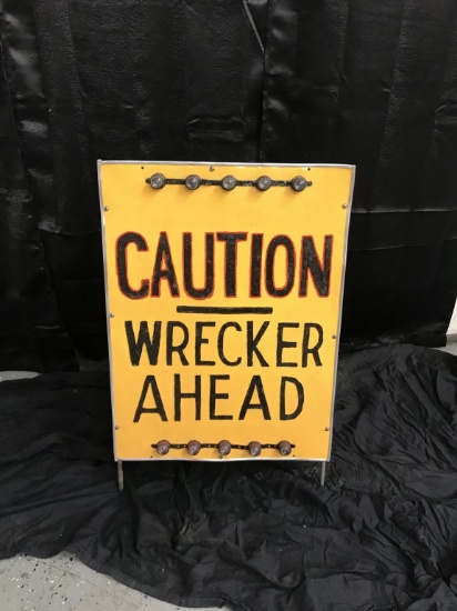 Caution Wrecker Ahead SST, 18"x28"