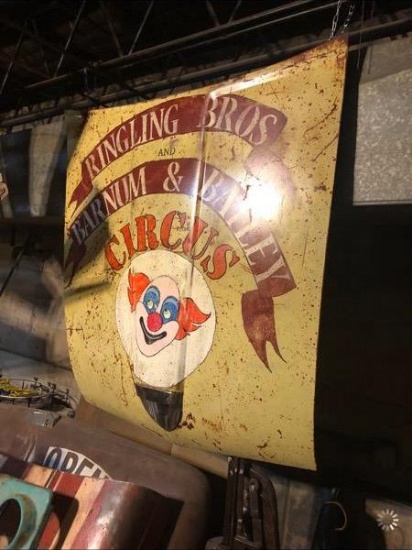 Ringling Brother's Circus car hood, 45"x51"