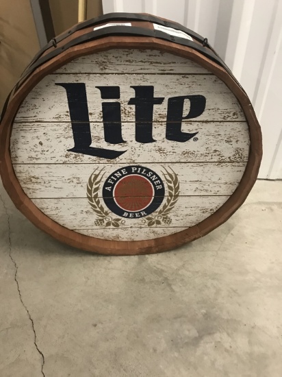 Lite barrel, 2 sided, 21"x21"x7"