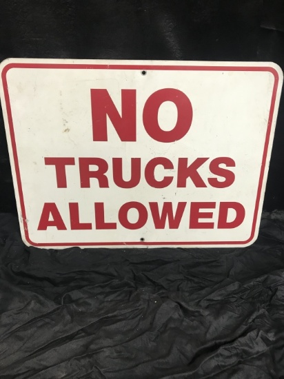No Trucks Allowed, SST, 24"x18"