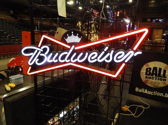 Budweiser bowtie light up, 29"x11"