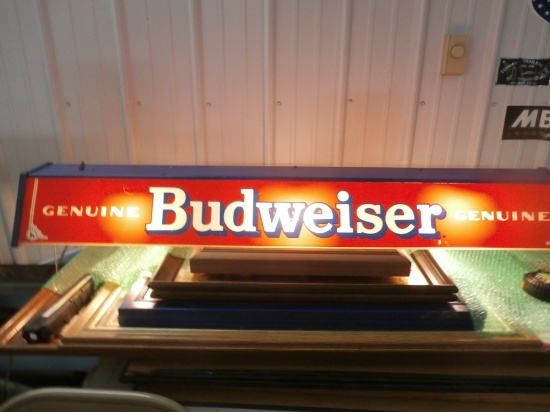 Budweiser lighted sign 48"x6"x10.5"