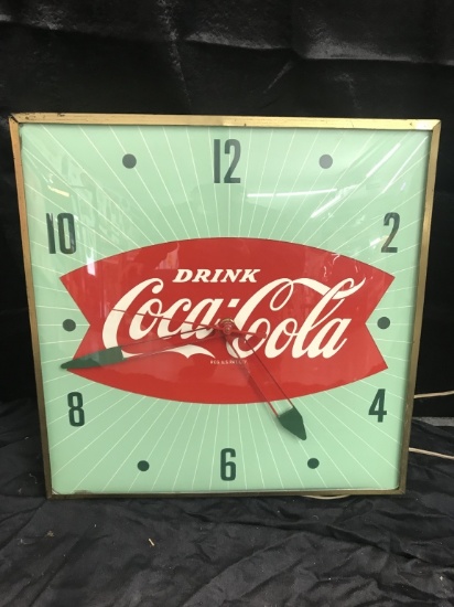 Coca-Cola clock 15"x15"