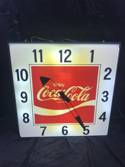 Coca-Cola clock 36"x35"