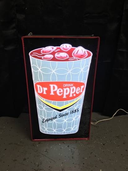 Dr. Pepper light, 24"x14"x6"