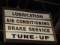 4 sign panels - Lubrication, Air Conditioning more