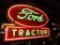 Red Ford Tractor DS neon