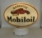 Single piece w/ gargoyle Mobil Oil oval globe