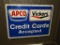 Apco & Vickers Credit Card sign SST 24