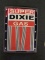 Super Dixie Gas deco pump plate, vinyl on metal, 1
