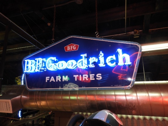 B.F. Goodrich "Farm Tires" neon sign