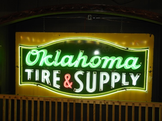 Oklahoma Tire and Supply neon sign