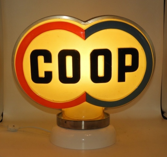 Co-op double circle shaped plastic