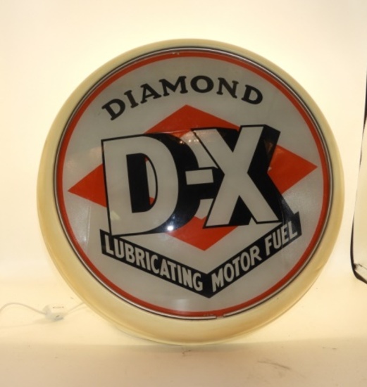 Diamond DX lubricating motor fuel, 13 5/8”