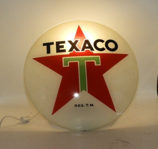 Texaco w/ star and white outlined T, single lens