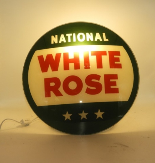 National White Rose w/ three stars, 14”