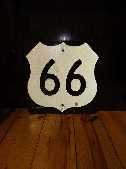 Hwy 66 SS aluminum sign, 24"x24"
