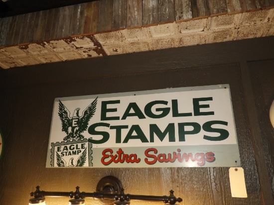Eagle Stamps SS masonite, 41"x17"