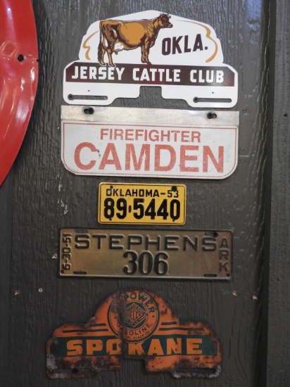 3 license plate toppers - Jersey Cattle Club, more
