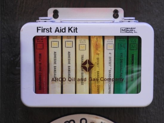 Arco Oil & Gas Co. first aid kit w/ contents