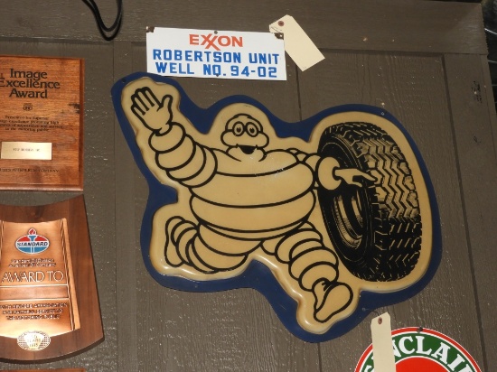 Michelin Man plastic sign face, 24"x27"