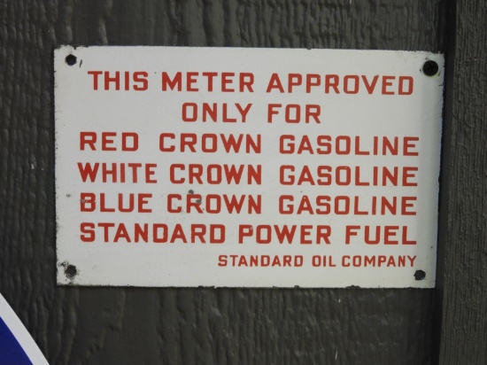 Standard Oil Company meter sign