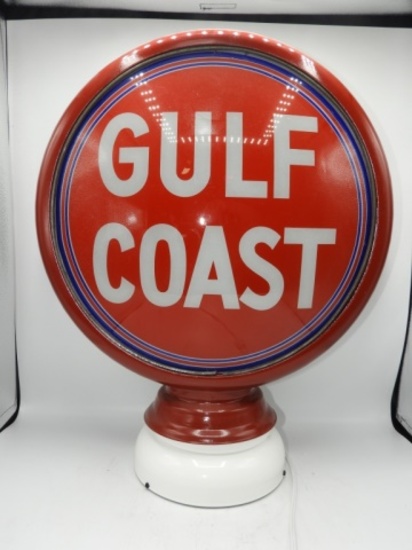 Gulf Coast red & blue globe