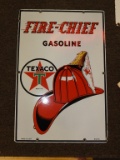 Texaco Fire Chief pump plate SSP 12