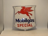 Mobil gas special shield w/ Pegasus pump sign